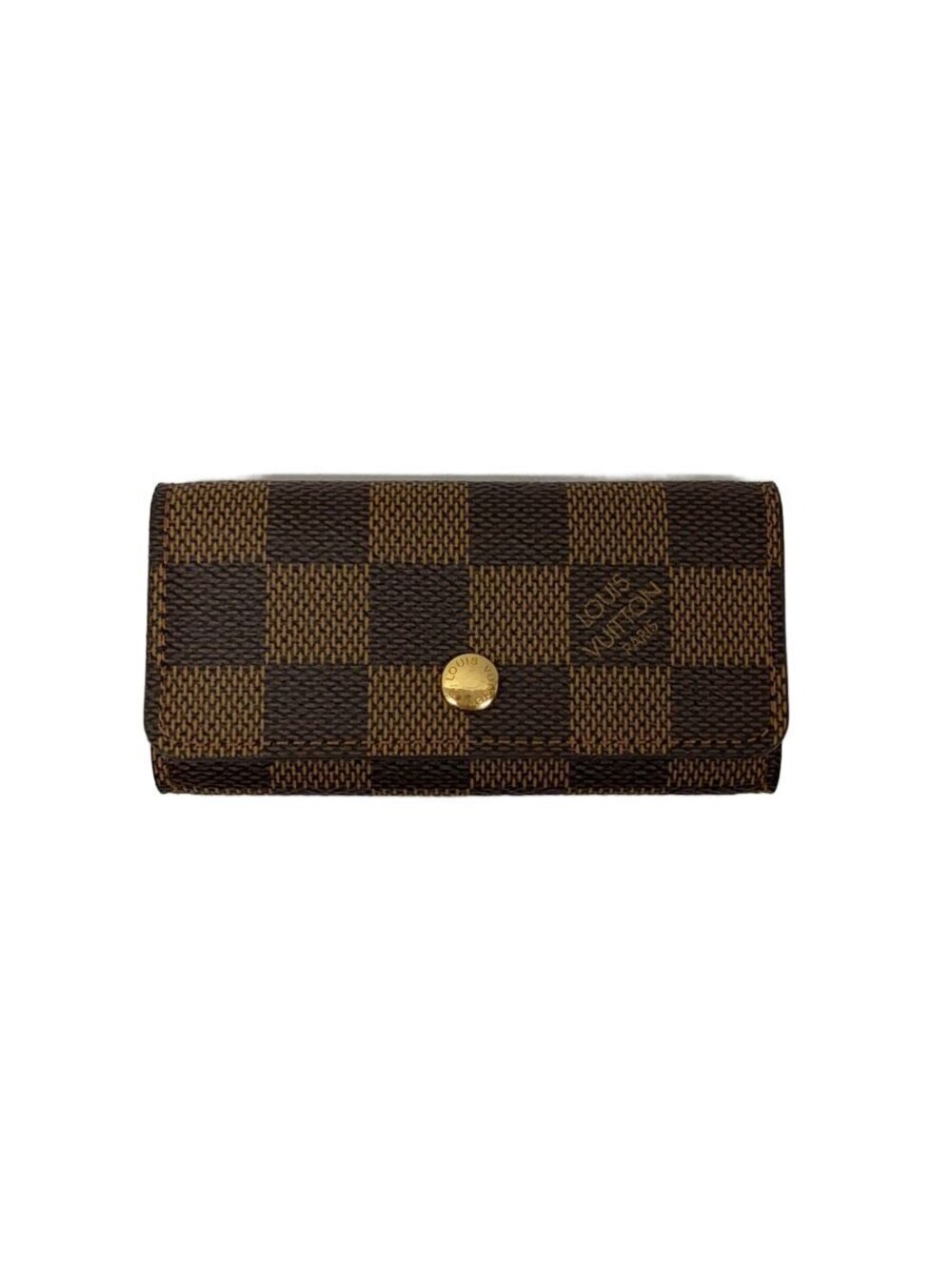 LOUIS VUITTON Multicles Ebene Brown Leather Brown